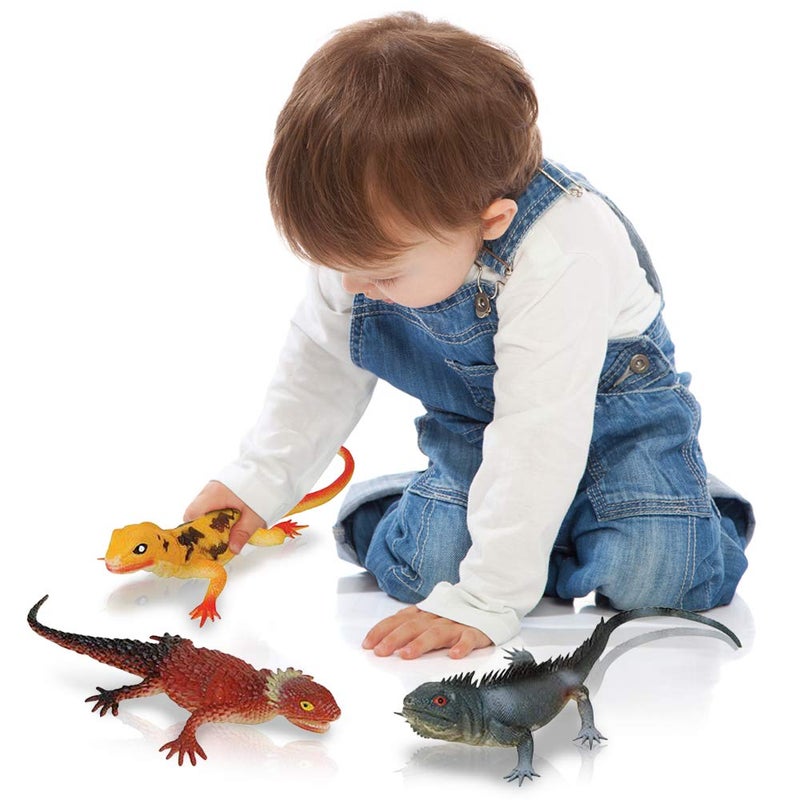 ArtCreativity Soft Lizard Toys for Kids, Set of 2, PVC Animal Figurines, 13.5â€ Long Lizard Toys for Pretend Play and Wildlife Decorations, Gifts & Favors for Safari or Zoo Birthday Party - Image 5
