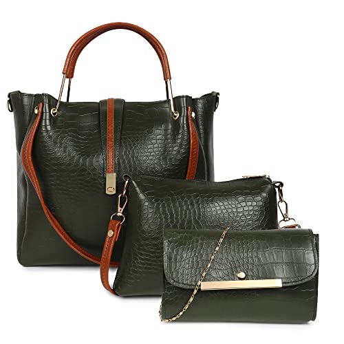 DANIEL CLARK Handbags For Women Combo (Green) - Image 1