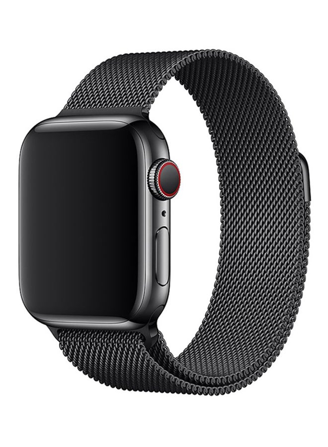 Loquat Milanese Loop Replacement Band For  Watch 40mm Space Black - Image 1