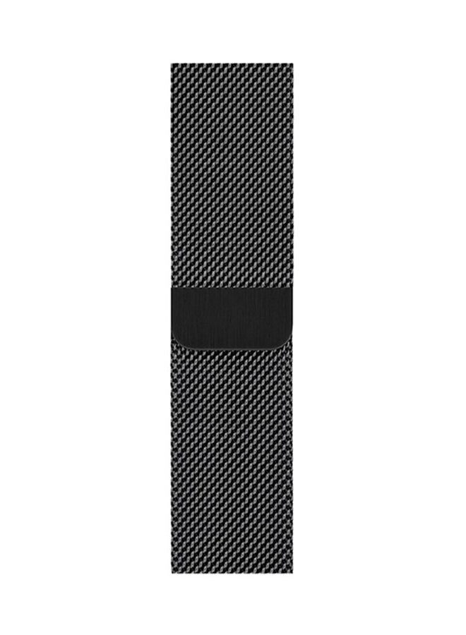 Loquat Milanese Loop Replacement Band For  Watch 40mm Space Black - Image 2