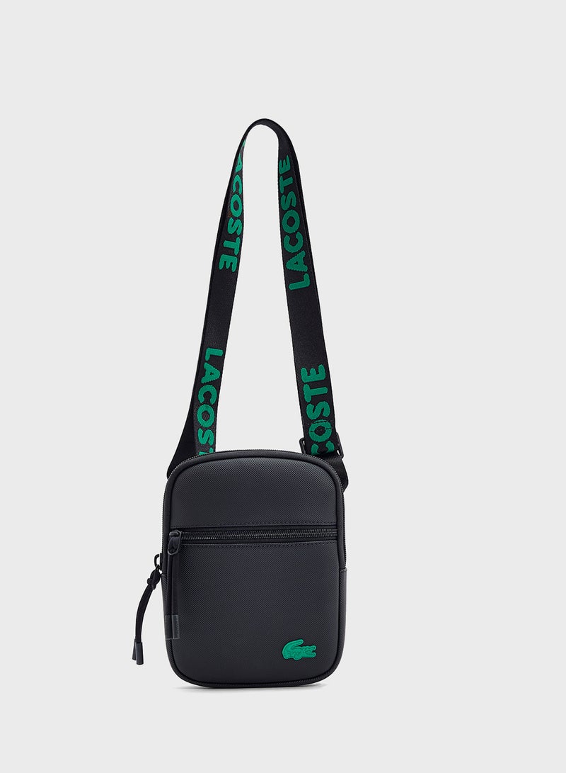 LACOSTE Logo Zip Over Crossbody  - Image 1