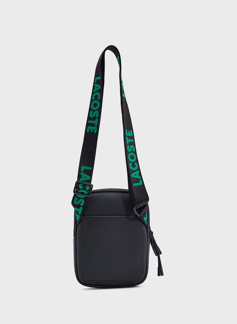 LACOSTE Logo Zip Over Crossbody  - Image 2