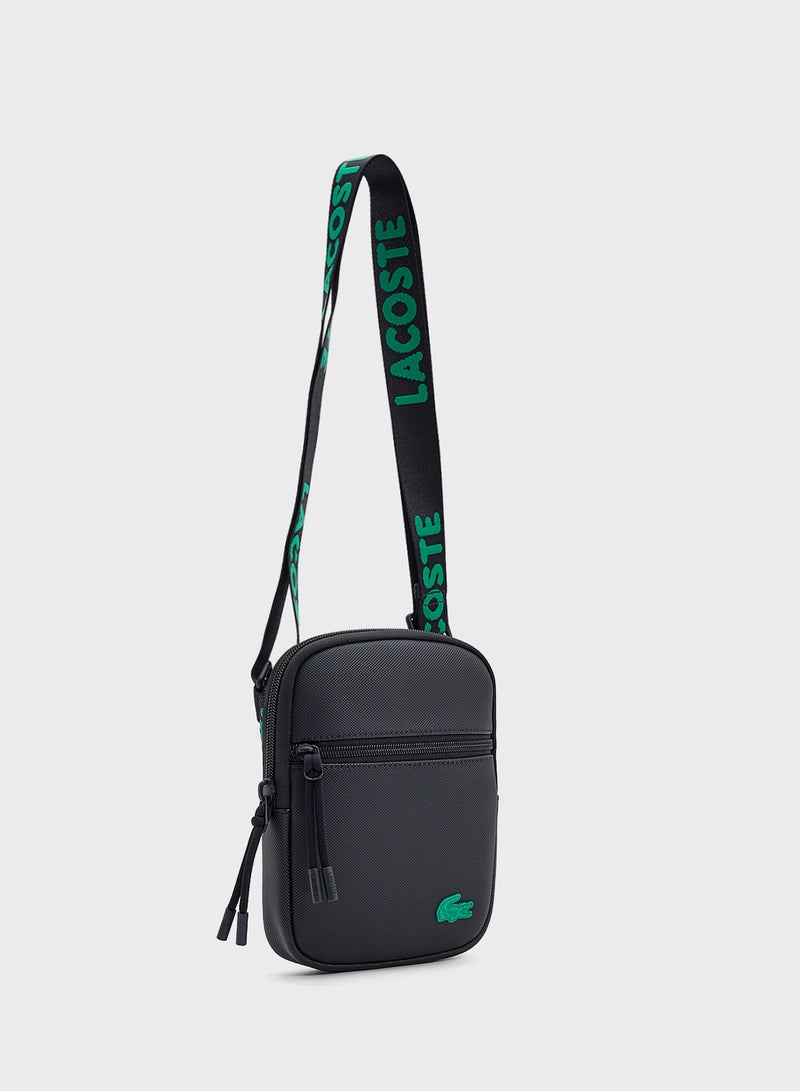 LACOSTE Logo Zip Over Crossbody  - Image 3