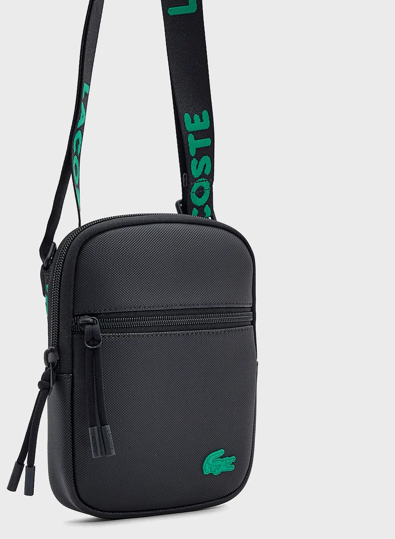 LACOSTE Logo Zip Over Crossbody