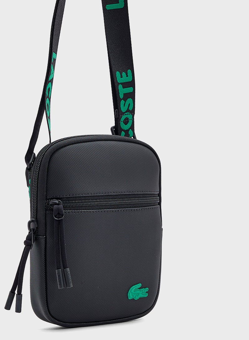 LACOSTE Logo Zip Over Crossbody  - Image 4