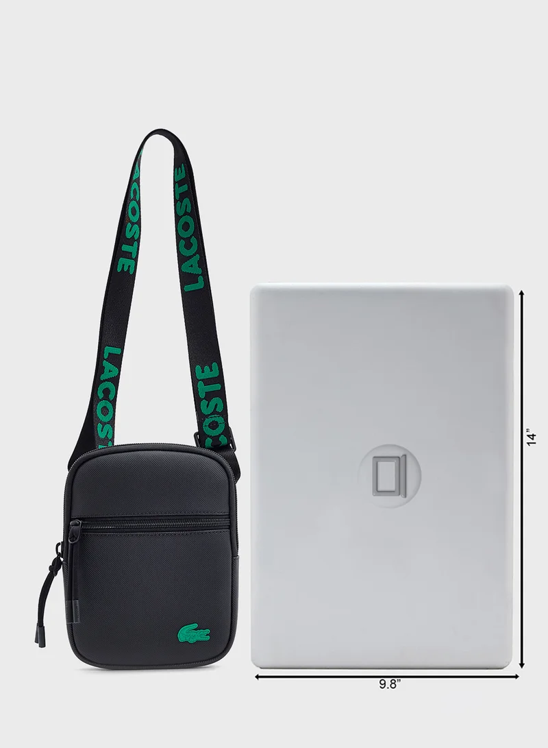 LACOSTE Logo Zip Over Crossbody