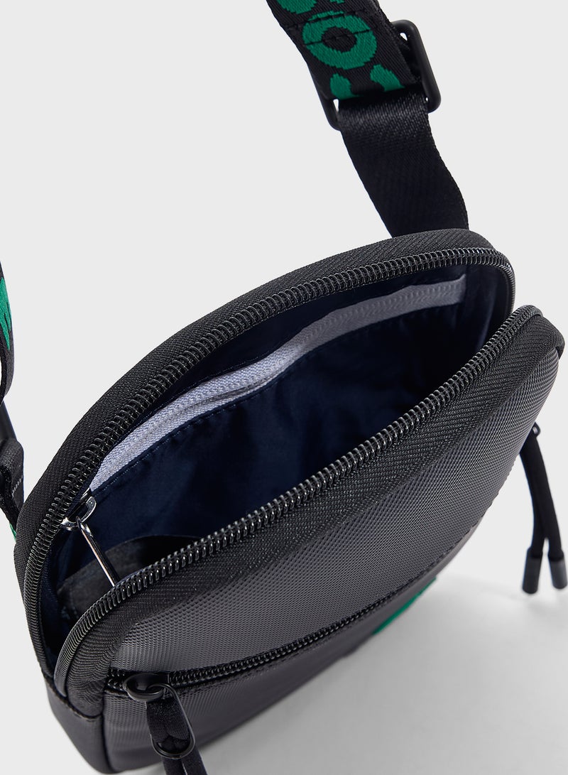 LACOSTE Logo Zip Over Crossbody  - Image 5