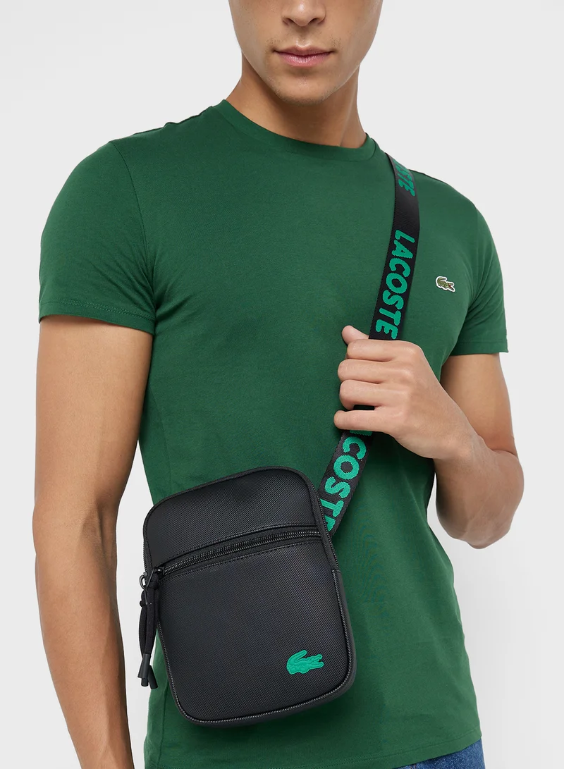LACOSTE Logo Zip Over Crossbody