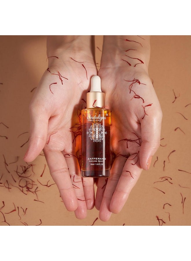 Indulgeo ESSENTIALS Zafferano Oil 30Ml- Beauty Face Oil With Saffron, Lupin Seed Extract| 100% Organic & Cruelty-Free | Everyday Use In Winter  - Image 4