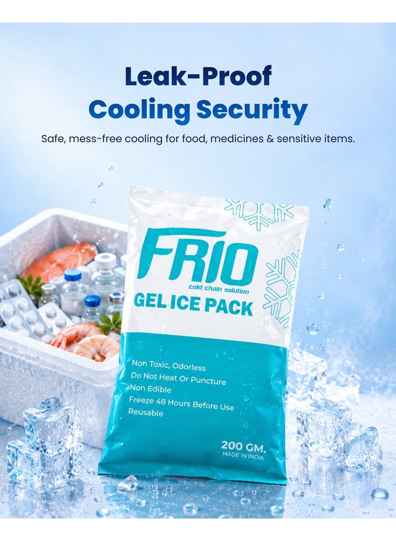 FRIO 200GM Reusable Gel Ice packet – Long Lasting Freezer Pack for Lunch Box & Cooler... - Image 4