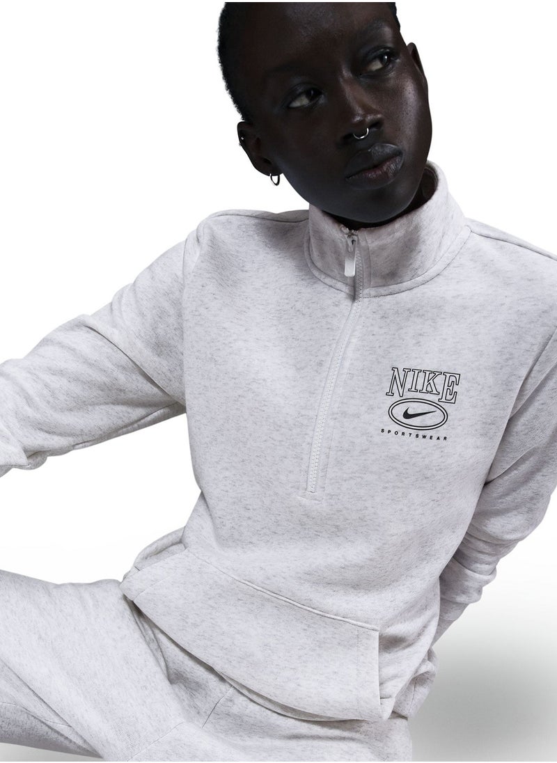 Nike Nsw Club Fleece Mock Sweatshirt  - Image 3