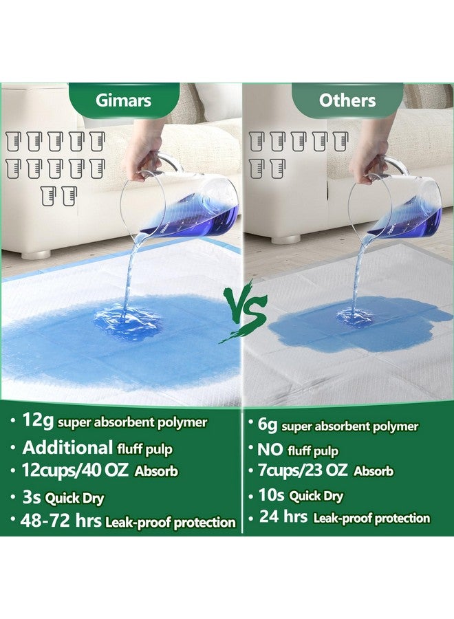جيمارس Gimars XXL 30"x36" سميكة 6 طبقات فائقة الامتصاص وسادة بول للكلاب كبيرة جدًا 3S سريعة الجفاف مانعة للتسرب وسادات بول للكلاب والقطط والأرانب والحيوانات الأليفة - Image 2