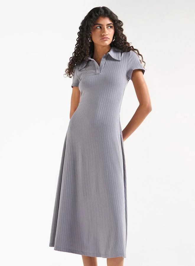 Splash FAV Ribbed Polo Dress