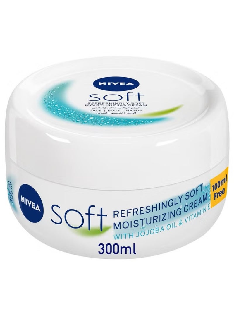NIVEA Moisturising Cream Soft Refreshing Jar 300ml - Image 2