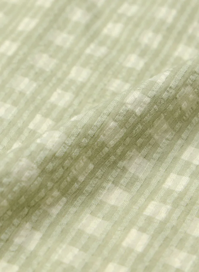 The Souled Store  The Souled Store Men Checked Casual Shirt in Sage Green  | Best Price UAE