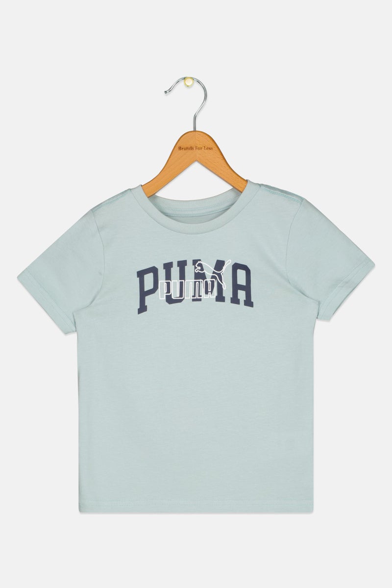 PUMA Kids Girl Sportswear Fit Short Sleeve Training T-Shirt, Sage Green - Image 1