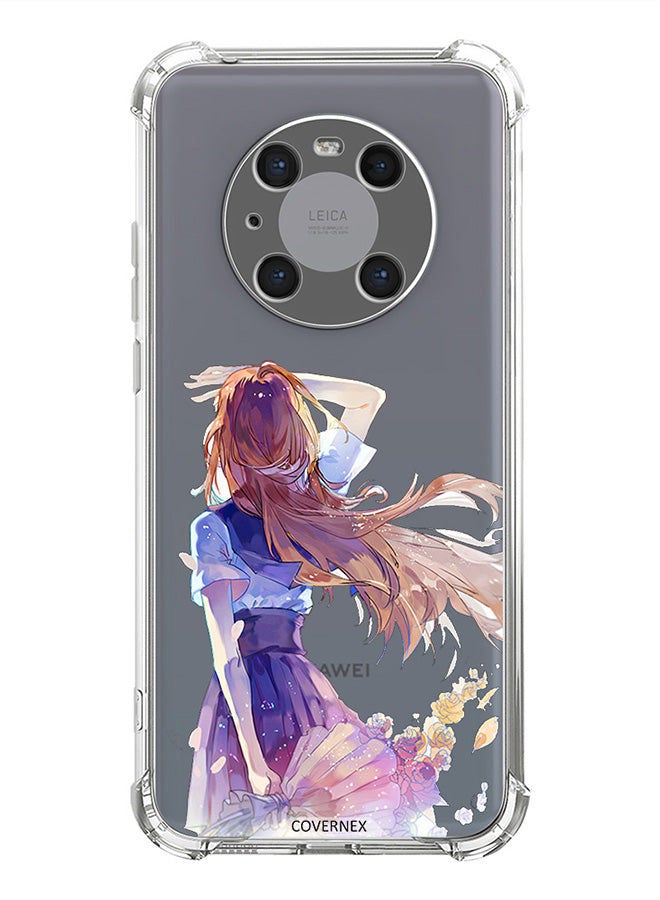 Covernex غطاء حماية مضاد للصدمات لهاتف هواوي ميت 40 برو، فتاة أنمي تبحث عن شخص ما - Image 1
