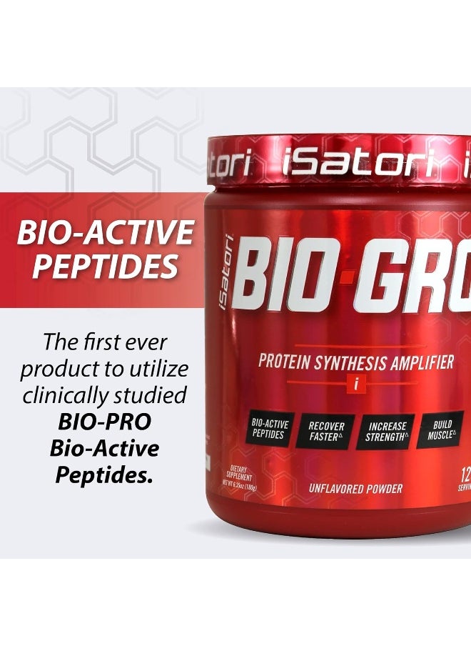 iSatori - Isatori Bio-Gro Protein Synthesis Amplifier Build Lean Muscle Speed Recovery And Increase Strength Bio-Active Proline-Rich Peptides Post Workout Muscle Builder Unflavored (120 Servings) - Image 1