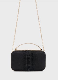 Ella Limited Edition Diamante Clutch With Metal Handle  - Image 2
