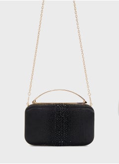 Ella Limited Edition Diamante Clutch With Metal Handle  - Image 1
