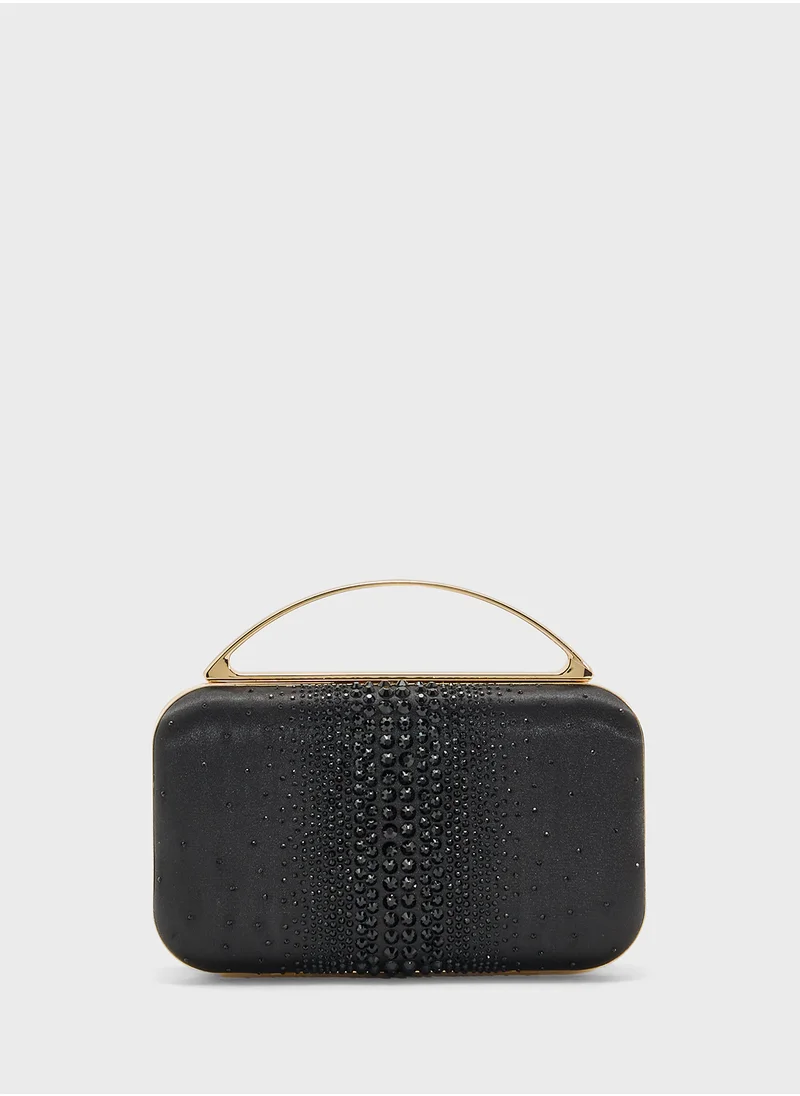 ايلا ليمتد اديشن Diamante Clutch With Metal Handle