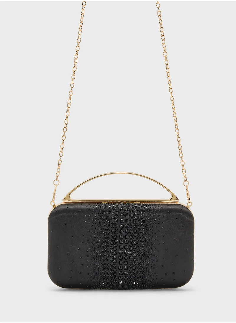 ايلا ليمتد اديشن Diamante Clutch With Metal Handle