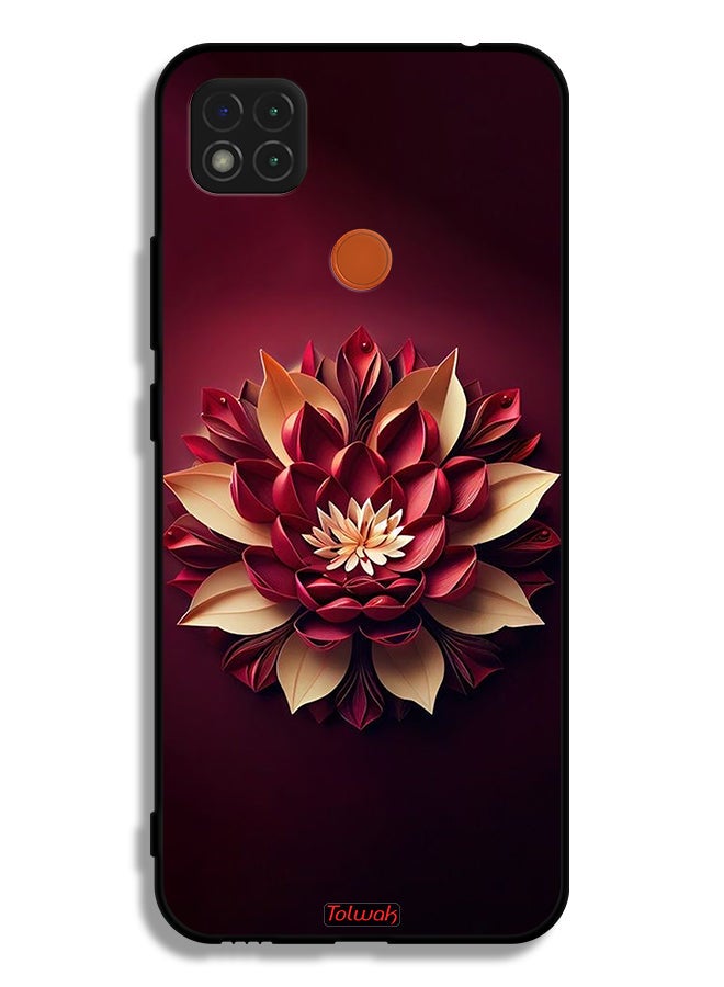 Tolwak Xiaomi Redmi 9C Protective Case Cover Flower Abstract Design - Image 2