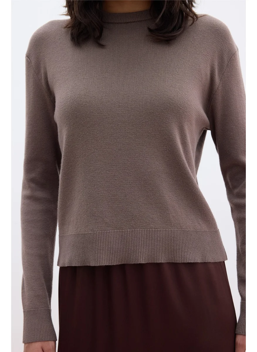 Manuka Soft Texture Knitwear Sweater Mink