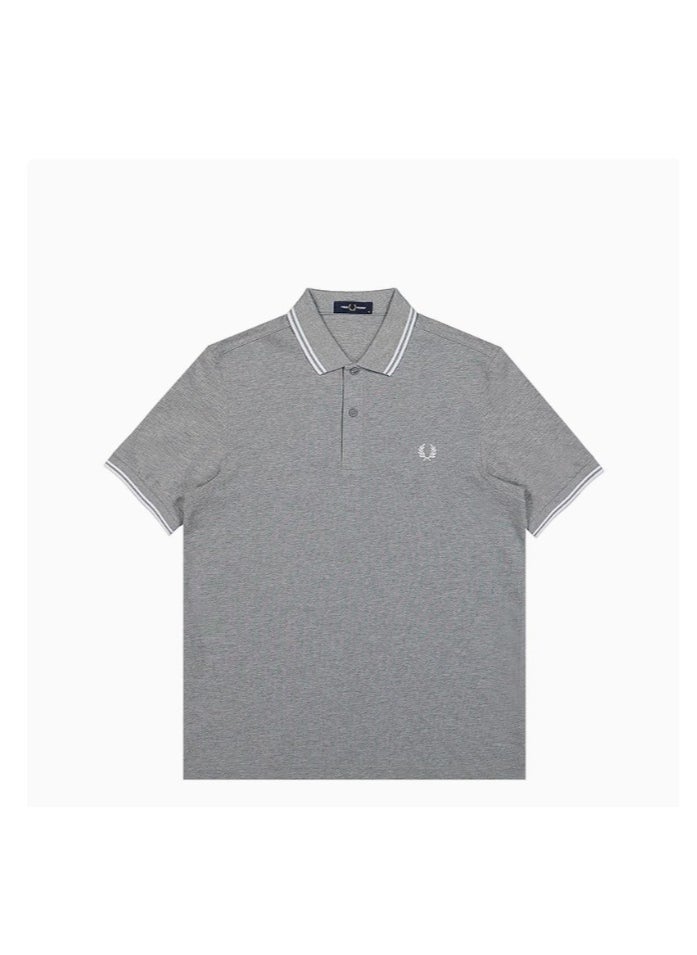 FRED PERRY Fred Perry Wheat polo Shirt men's short-sleeved cotton slim-fit business casual lapel top 