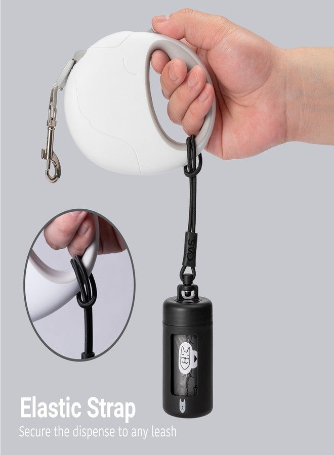 SVD.PET Retractable Dog Waste Bag Dispenser + Bag Holder Kit, Dog Poop Bag Dispenser, Retractable Waste Bag Dispenser, Lightweight Poop Bag Holder, Stretchy Strap Fits Any Dog Leash (Black) - Image 3