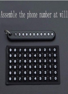 Generic Black Cell Phone Number Plate Braided Keychain for Women with Car Key Ring Lock Anti-Lost Protection  - Image 5