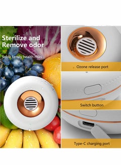 SYOSI Refrigerator Deodorizer, Reusable Mini Usb Rechargeable Fridge Deodorizer Odor Eliminator Portable for Fridge, Car, Closet, Wardrobe  - Image 5
