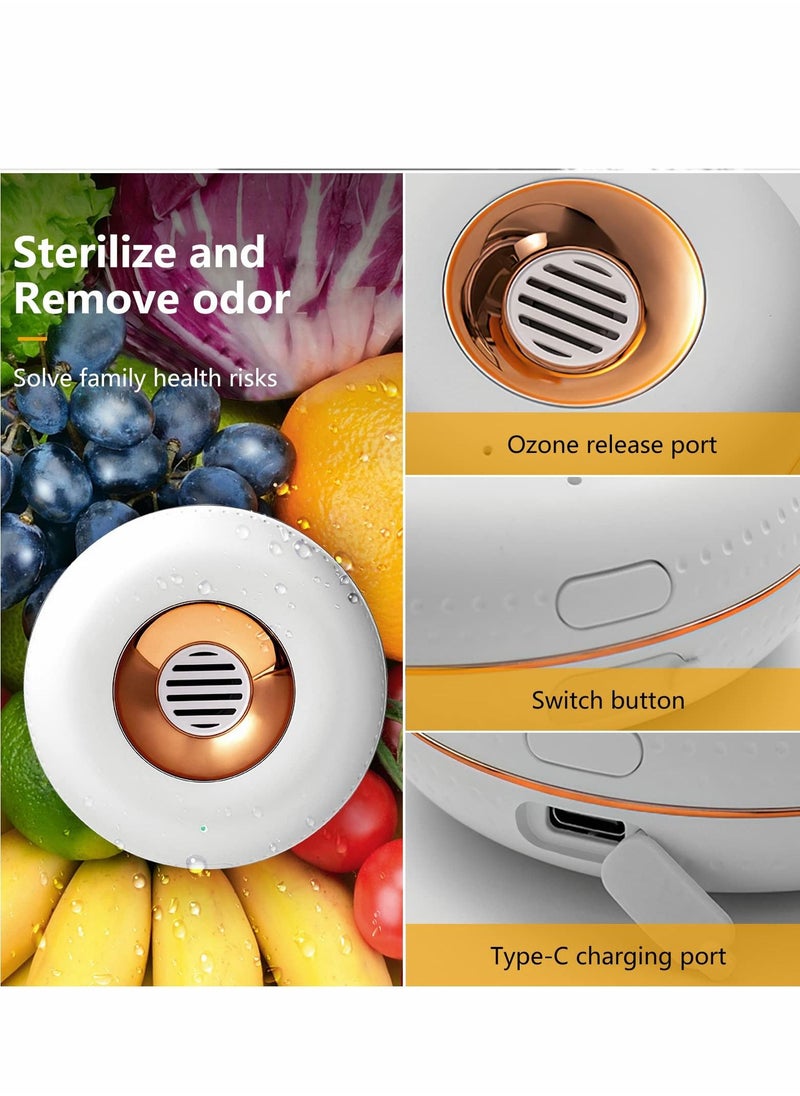 SYOSI Refrigerator Deodorizer, Reusable Mini Usb Rechargeable Fridge Deodorizer Odor Eliminator Portable for Fridge, Car, Closet, Wardrobe  - Image 5