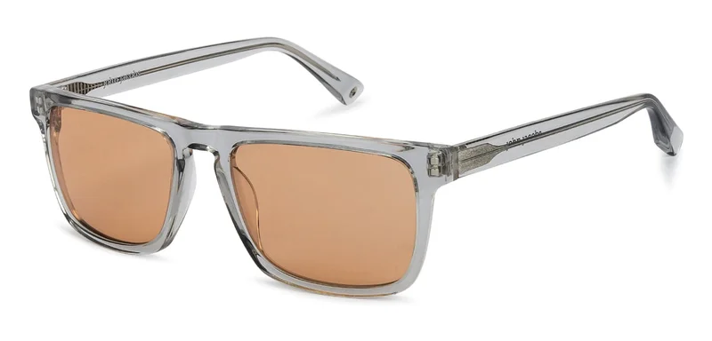John Jacobs JJ Tints Full Rim Rectangular Frame Polarized &amp; UV Protected Sunglasses JJ S12956 - 54mm - Transparent