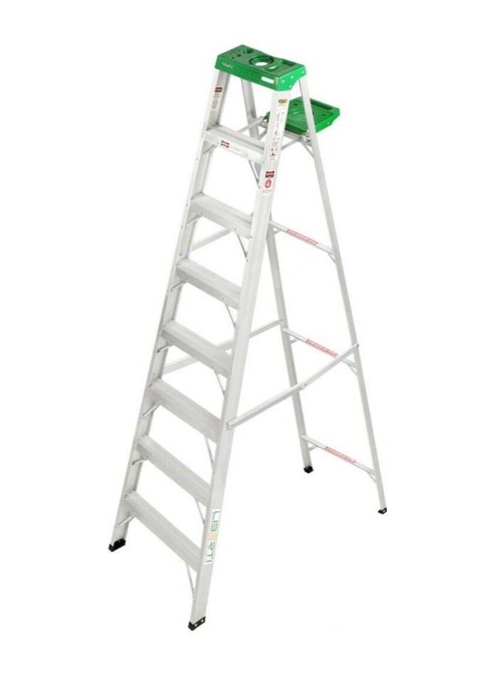 ليبيرتي سلالم Liberti سلم Liberti المصنوع من الألومنيوم بطول 8 أقدام مع صينية أدوات سلم من الألومنيوم (صينية أدوات)