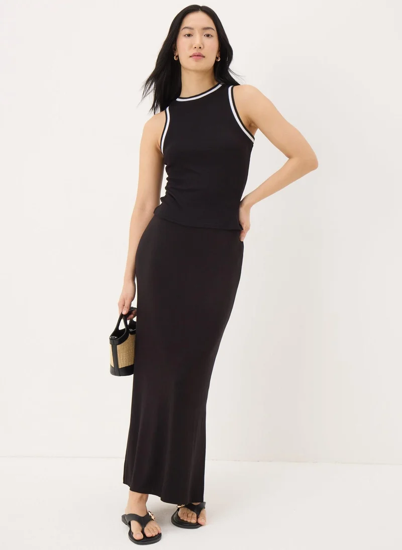 Matalan Black Jersey Maxi Skirt