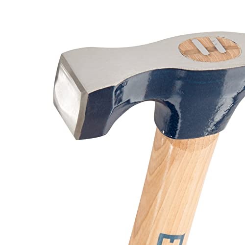 ESTWING Bricklayer's/Mason's Hammer - 21 oz Masonry Tool with Forged Steel Head & Hickory Wood Handle - EW6-21BL - Image 3