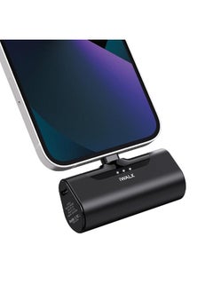 iWalk iWalk Small Portable Charger 4500mAh Ultra-Compact Power Bank Cute Battery Pack Compatible with iPhone 13/13 Pro Max/12/12 Mini/12 Pro Max/11 Pro/XS Max/XR/X/8/7/6/Plus Airpods and More (Black) 