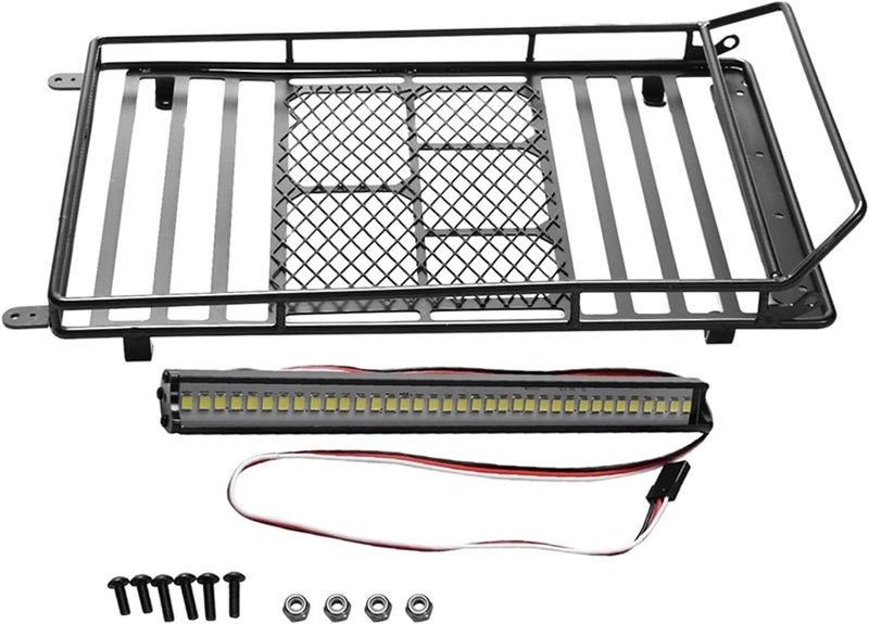 Yurefax Metal Roof Rack Luggage Carrier for 1/10 RC Cars - Image 1