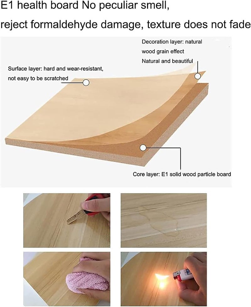 Harmony Home Coffee Table – Square Low Table (H40Cm) with Nordic Simple Solid Wood Design, 50 * 42Cm (Color: A, Size: 50 * 50Cm) - Image 4