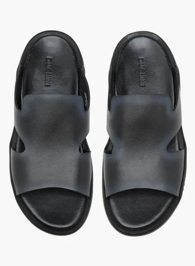 DUCHINI Men's Solid Slip-On Sandals