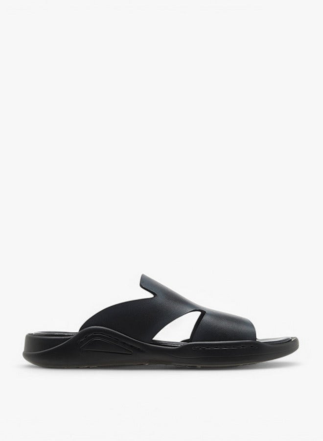 DUCHINI Men's Solid Slip-On Sandals - Image 1