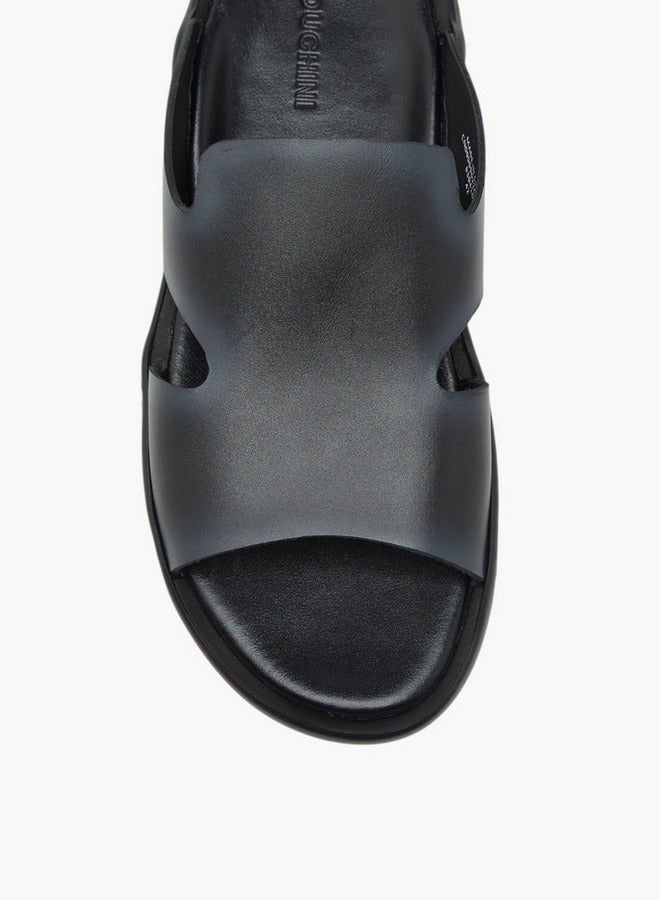 DUCHINI Men's Solid Slip-On Sandals - Image 2