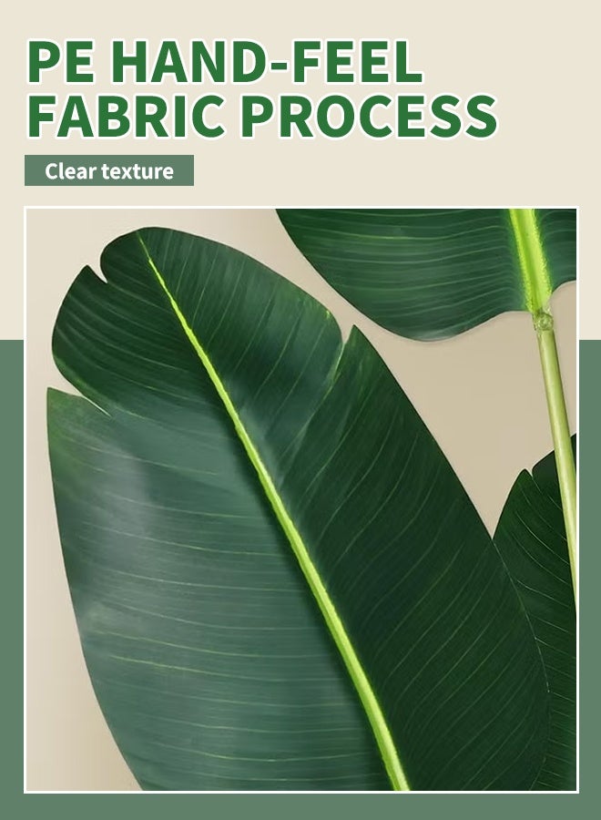 Generic Artificial bird of paradise plant, 160CM Banana Tree with Perfect Faux Tropical Leaf, Lifelike Artificial Trees for Indoor or Outdoor Modern Decoration, Perfect Housewarming Present for Home or Office  - Image 4