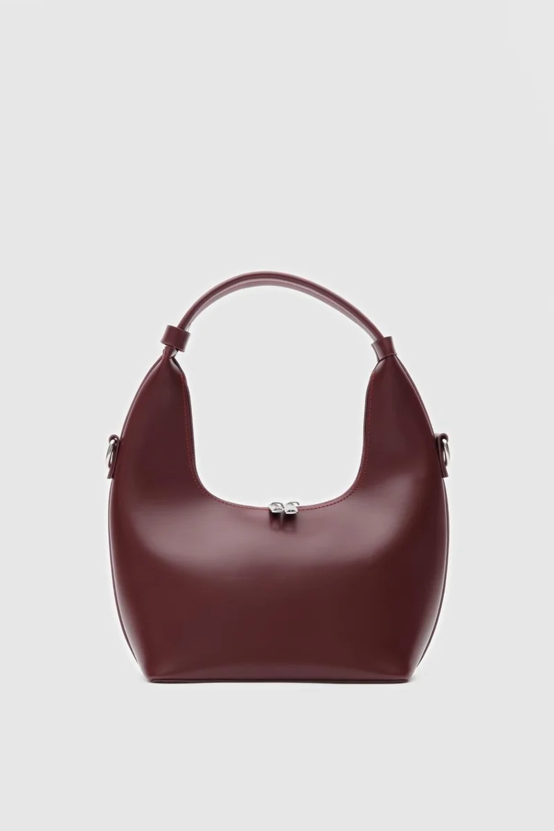 شولي باجس Docpe Claret Red Bucket Crossbody Bag