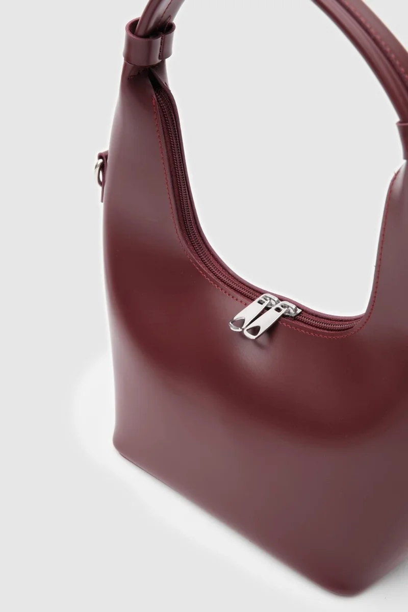 شولي باجس Docpe Claret Red Bucket Crossbody Bag