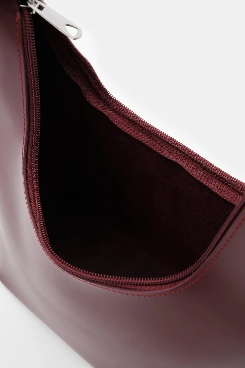شولي باجس Docpe Claret Red Bucket Crossbody Bag