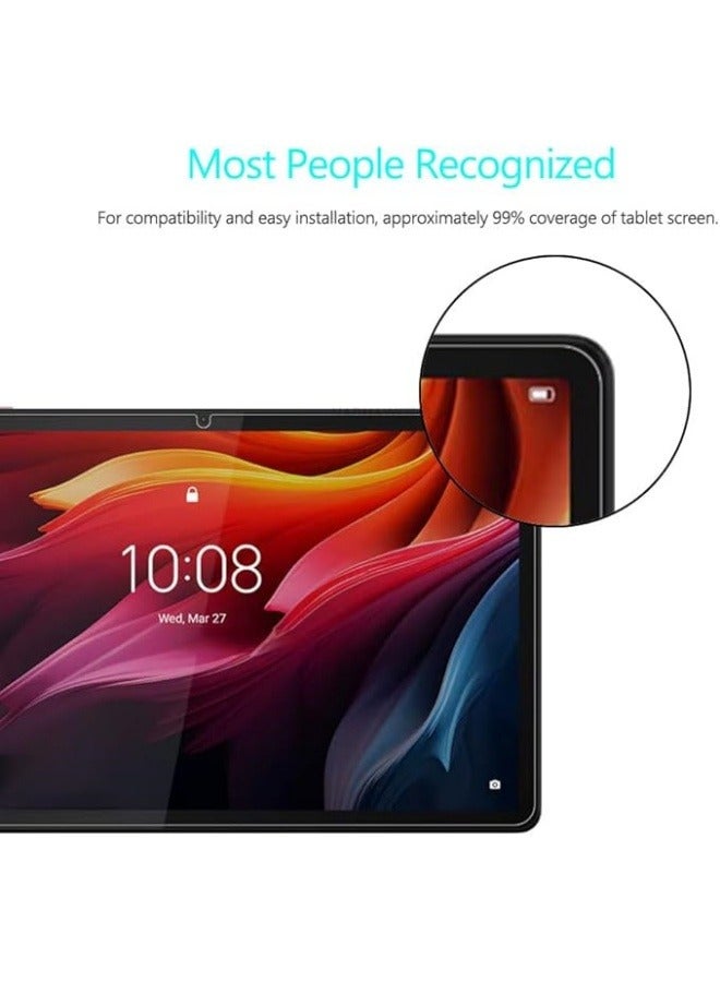 2 Pieces Transparent Hard Film HD Screen Protector Compatible with Lenovo Tab K11 Plus 11.45 inch 2024, Scratch Proof Tempered Glass Easy Install - Image 4