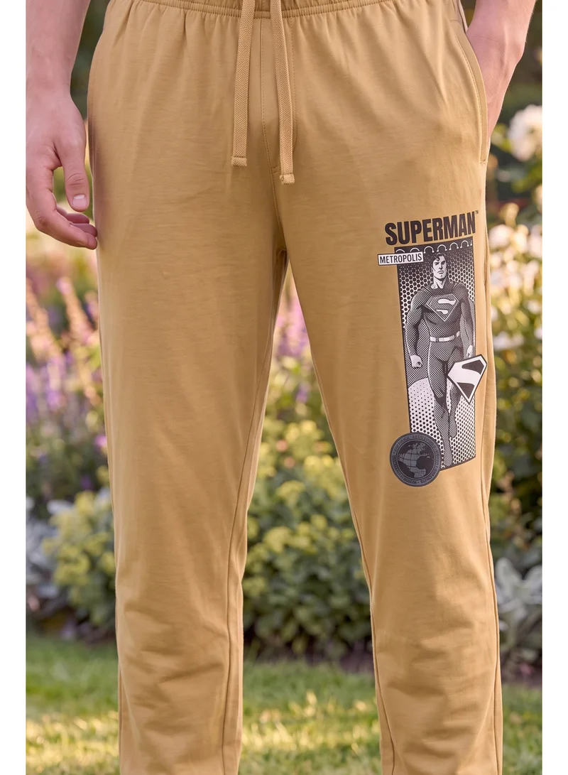 Warner Bros.  Warner Bros. Superman Men's Pyjama Set | Official Superman T-Shirt & Lounge Pants Sleepwear Set | Comfortable Cotton Nightwear for Men | Superhero Loungewear & Pajama Set for Men | Best Price UAE