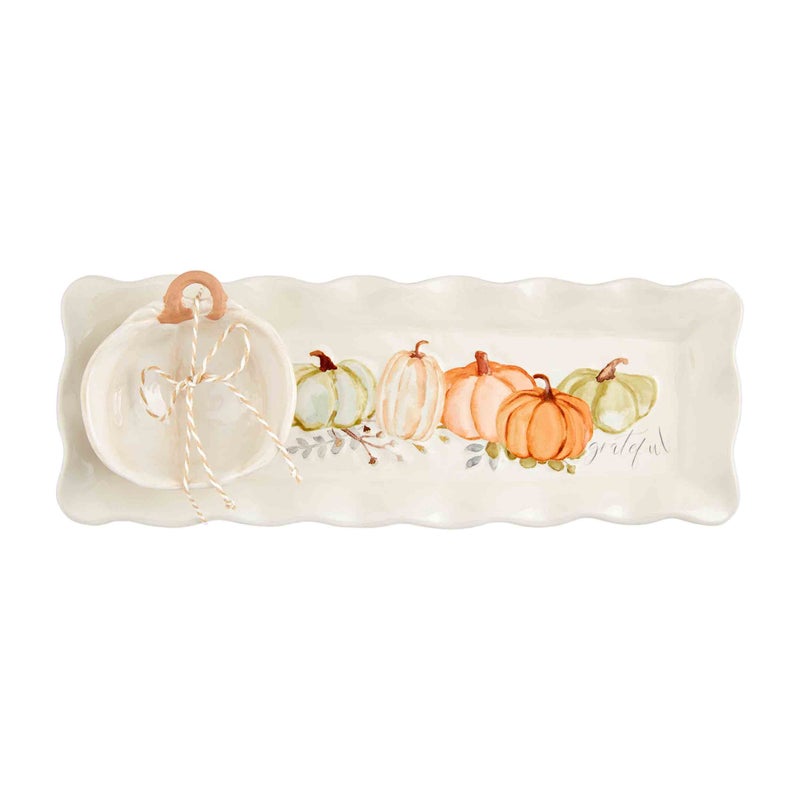 Mud Pie Gather Tray and Dip Set tray 4 12 x 12 12 cup 3 34 dia - Image 2